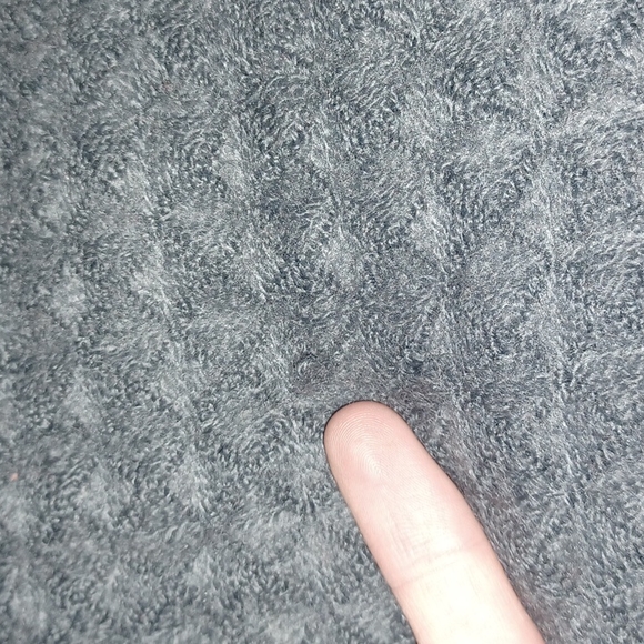 19 Palms Soft Infinity Loop Scarf Dark Gray Boho gray fringe scarf 13" x 40" - Picture 8 of 15